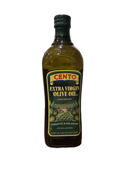 Cento Extra Virgin Olive Oil (Produced and Packed in Italy) - bottle 1 liter