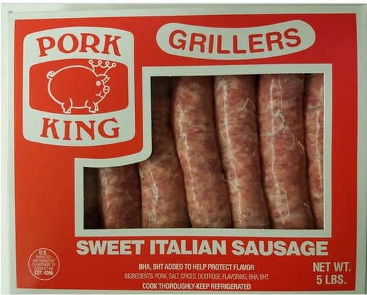 Pork King Sweet Italian Sausage 5 lb